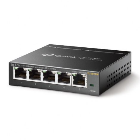 TP-LINK | Switch | TL-SG105E | Web managed | Wall mountable | 1 Gbps (RJ-45) ports quantity 5 | Power supply type External | 36 - 3